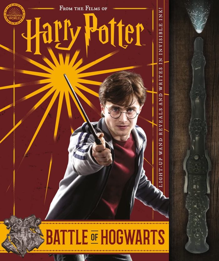 The Battle of Hogwarts and the Magic Used to Defend It (from the Films of Harry Potter) (book and wand set) The Battle of Hogwarts and the Magic Used to Defend It (from the Films of Harry Potter) (book and wand set)