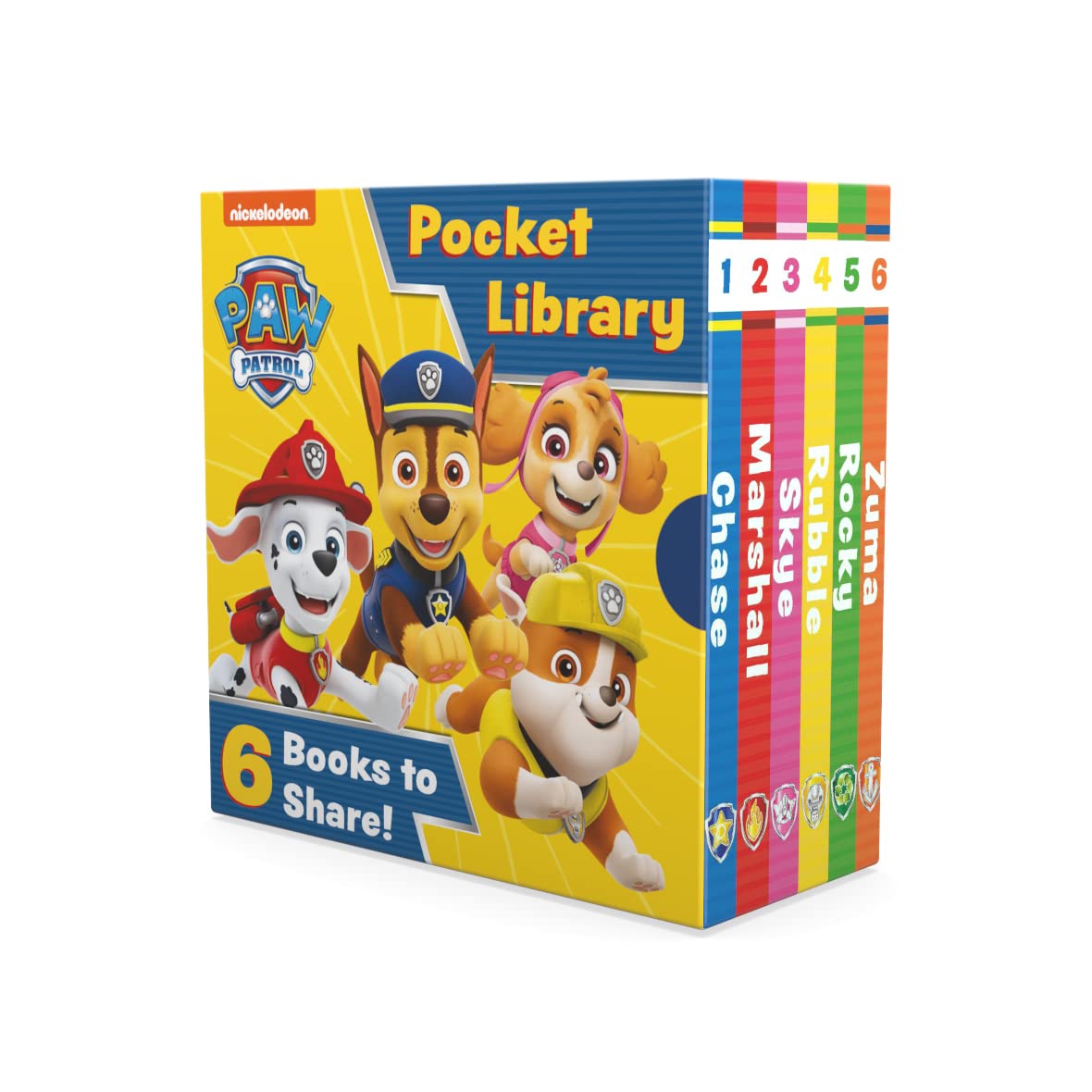 Paw Patrol Pocket Library: Six illustrated story mini board