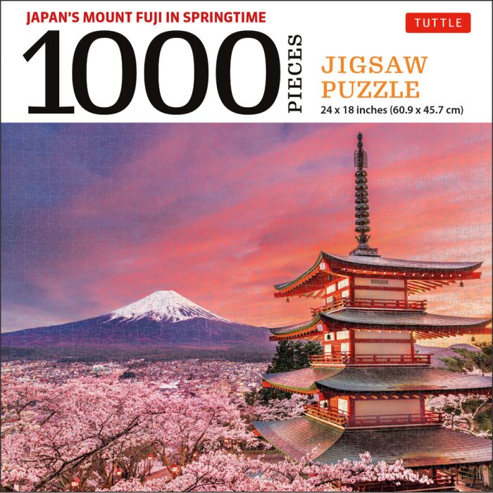 Japan's Mount Fuji in Springtime- 1000 Piece Jigsaw Puzzle Japan's Mount Fuji in Springtime- 1000 Piece Jigsaw Puzzle