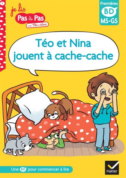 Teo et Nina jouent a cache-cache
