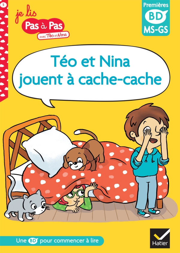 Teo et Nina jouent a cache-cache