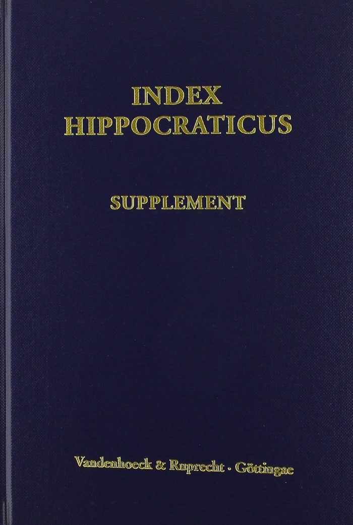 Index Hippocraticus Supplement Index Hippocraticus Supplement