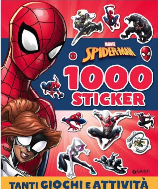 Spiderman 1000 sticker Tanti giochi e attivita