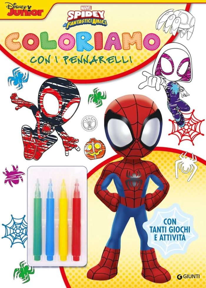 Coloriamo con i pennarelli - Spidey e i suoi fantastici amici Coloriamo con i pennarelli - Spidey e i suoi fantastici amici