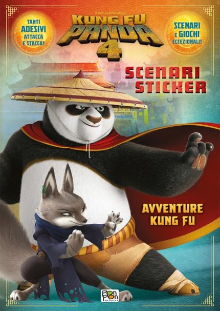 Kung Fu Panda 4. Scenari sticker Avventure Kung Fu