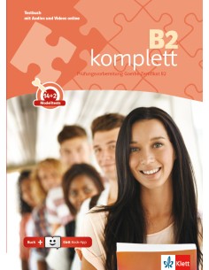 B2 komplett, Testbuch mit Audios & Videos online + Klett Book-App (12μηνη χρήση)