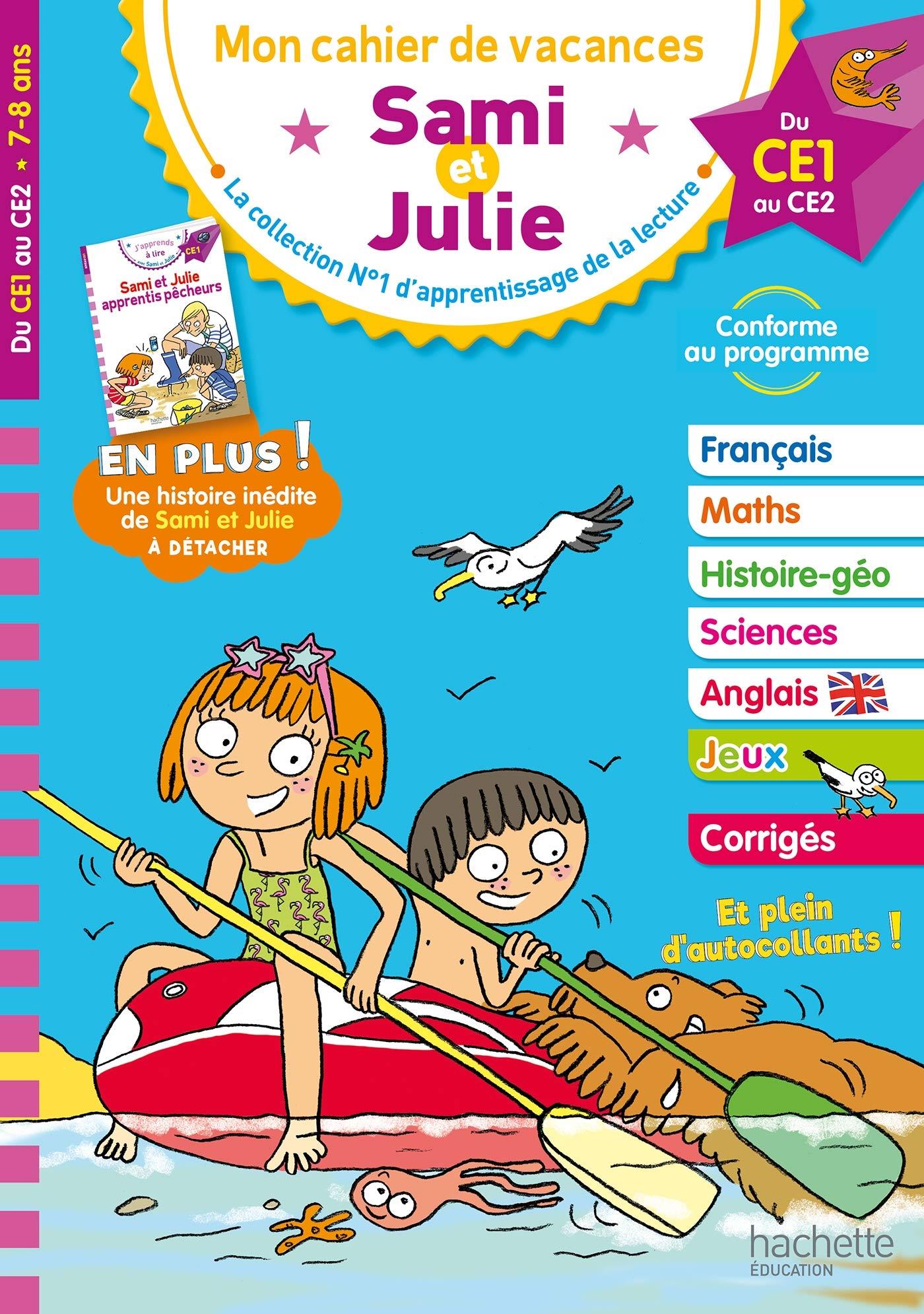 MON CAHIER DE VACANCES SAMI ET JULIE DE LA CE 1 AU CE2 - CAR