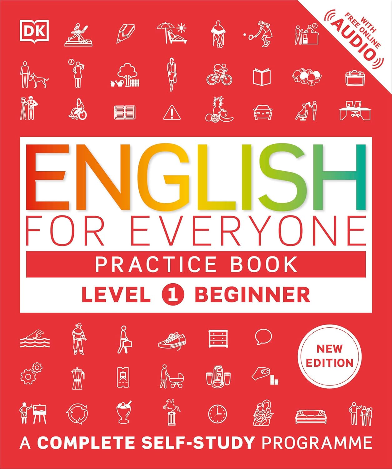 English for Everyone Practice Book Level 1 Beginner with free online Audio