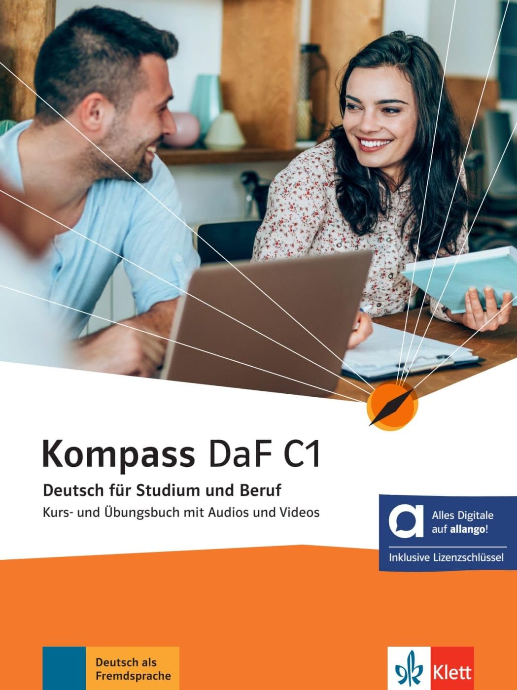 Kompass DaF C1 Kursbuch und Ubungsbuch mit Audios und Videos - Hybride Ausgabe allango