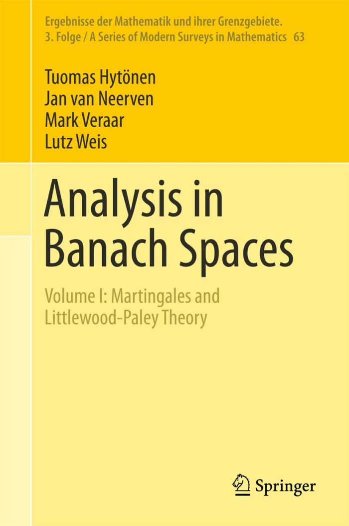 Analysis in Banach Spaces Analysis in Banach Spaces