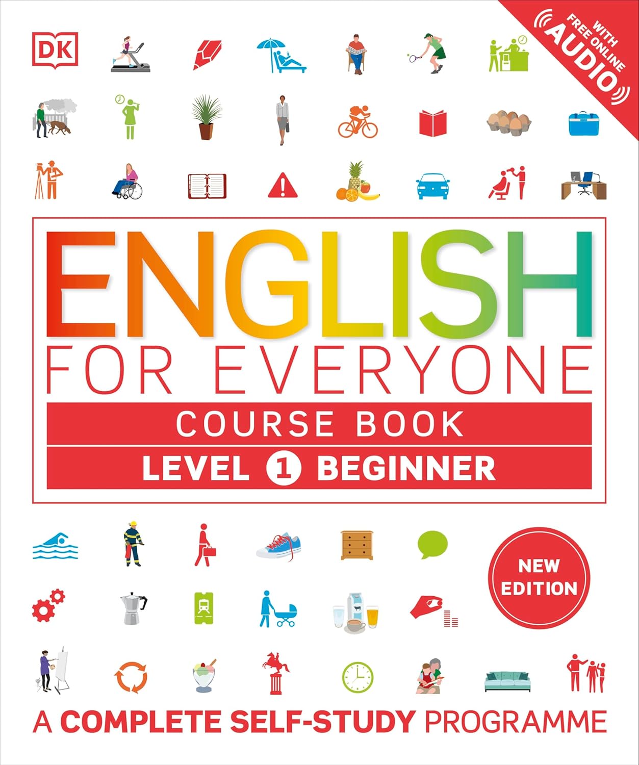 English for Everyone Course Book Level 1 Beginner + free Audio Online New Edition