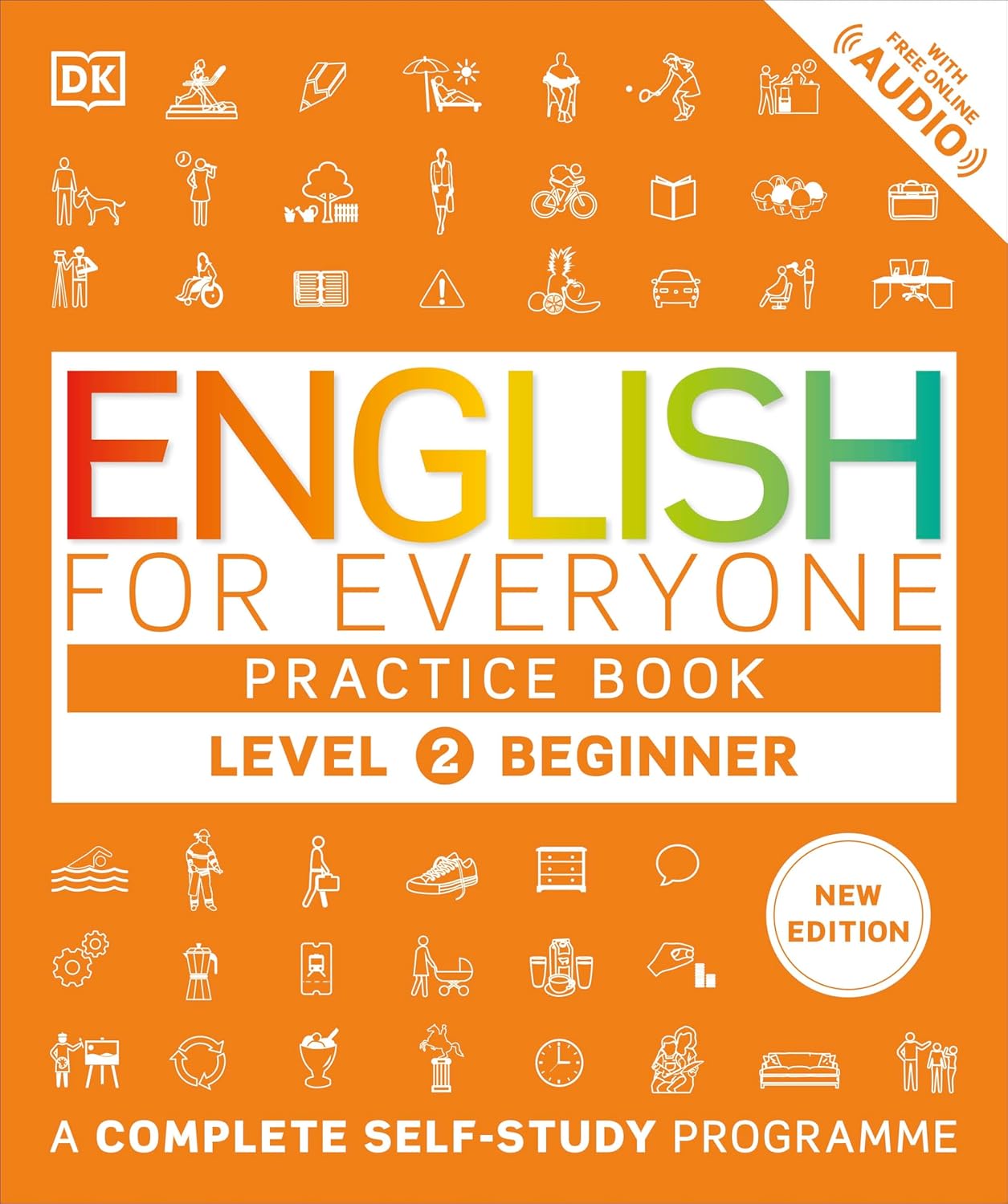English for Everyone Practice Book Level 2 Beginner + free Audio Online New Edition