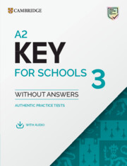 A2 Key for Schools 3 Student's Book without Answers with Digital Pack