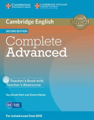COMPLETE ADVANCED TCHRS (+ TCHRS RESOURCES CD-ROM) 2ND ED -