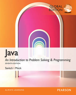 JAVA AN INTRODUCTION TO PROBLEM SOLVING AND PROGRAMMING 7TH