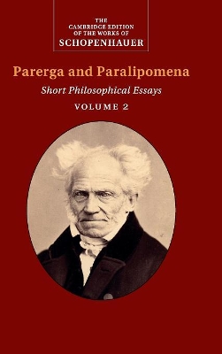 PARERGA AND PARALIPOMENA VOLUME 1 - ARTHUR SCHOPENHAUER-ADRI