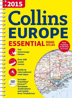 2015 COLLINS ESSENTIAL ROAD ATLAS EUROPE - COLLINS MAPS