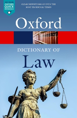 A DICTIONARY OF LAW PB - JONATHAN LAW