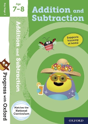 ADDITION AND SUBTRACTION AGE 7-8 BOOK/STICKERS/WEBSITE LINK