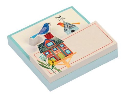AVIAN FRIENDS BIRDHOUSE SHAPED MEMO PADS PB - GALISON-GENINN
