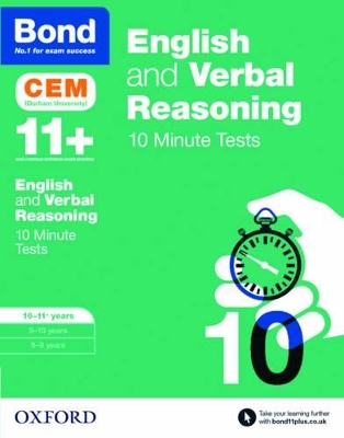 BOND 11+ ENGLISH AND VERBAL REASONING 10 MINUTE TESTS - MICH