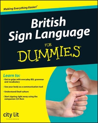 BRITISH SIGN LANGUAGE FOR DUMMIES PB - CITY LIT