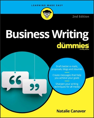 BUSINESS WRITING FOR DUMMIES 2ND ED PB - NATALIE CANAVOR
