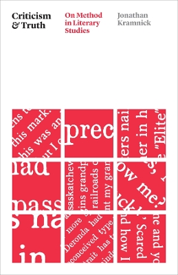 CRITICISM AND TRUTH PB - PROFESSOR JONATHAN KRAMNICK