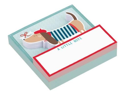 DACHSUND SHAPED MEMO PADS PB - GALISON-PEPPERCLOTH