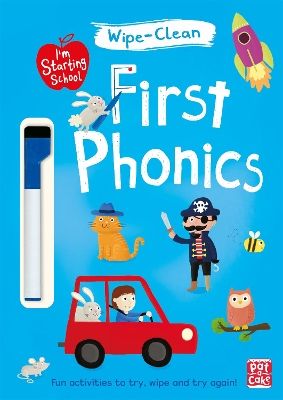 FIRST PHONICS: WIPE-CLEAN BOOK WITH PEN (IM STARTING SCHOOL)