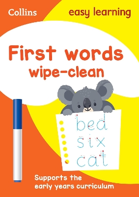 FIRST WORDS AGE 3-5 WIPE CLEAN ACTIVITY BOOK - COLLINS EASY