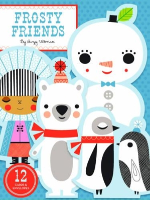 FROSTY FRIENDS 12 NOTECARDS   ENVELOPES - SUZY ULTMAN