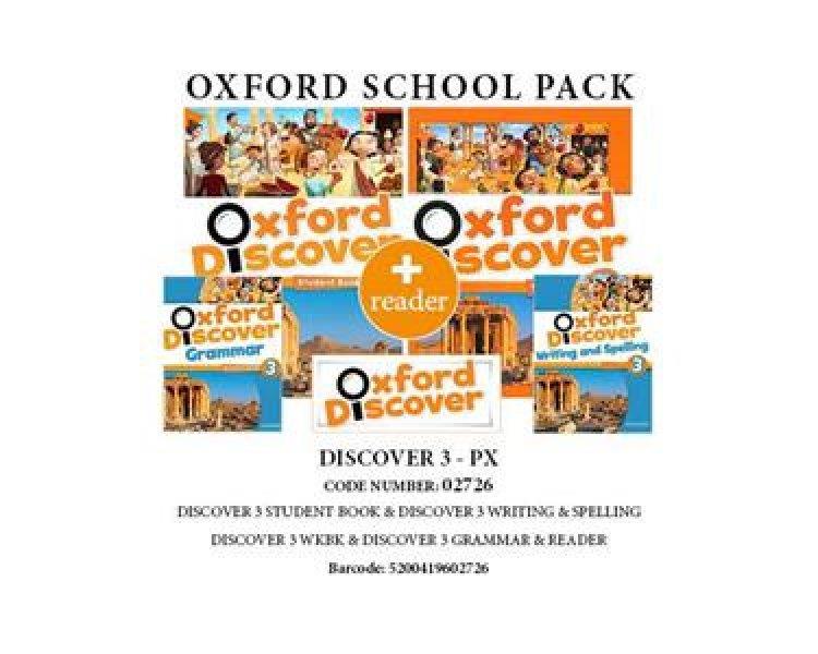 OXFORD DISCOVER 3 PACK PX (SB + WB + READER + WRITING   SPEL