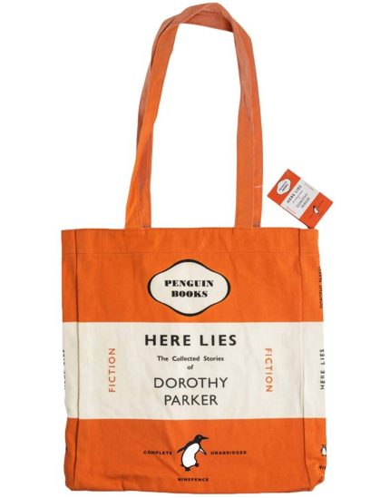 PENGUIN MERCHANDISE: HERE LIES (ORANGE) - TOTE BAG -