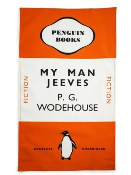 PENGUIN MERCHANDISE: MY MAN JEEVES (ORANGE) - TEA TOWEL -