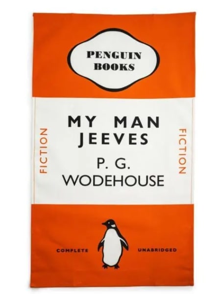 PENGUIN MERCHANDISE: MY MAN JEEVES (ORANGE) - TEA TOWEL -