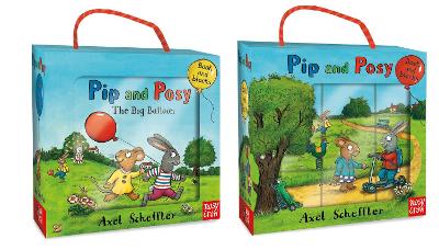 PIP AND POSY BOOK AND BLOCKS SET - AXEL SCHEFFLER