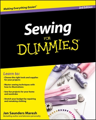 SEWING FOR DUMMIES 3RD ED PB - JAN SAUNDERS MARESH
