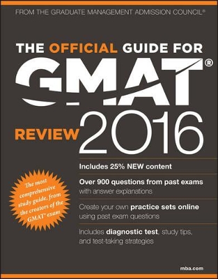 THE OFFICIAL GUIDE FOR GMAT REVIEW 2016 - GMAC (GRADUATE MAN