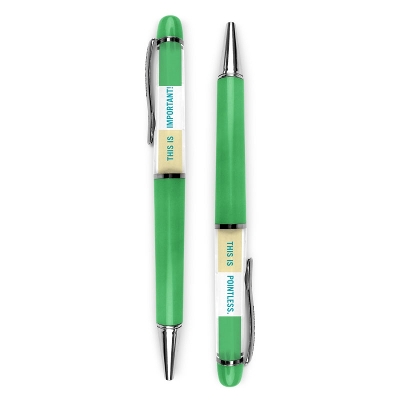 THIS IS IMPORTANT / THIS IS POINTLESS INNER-TRUTH PEN  PB -