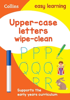 UPPER CASE LETTERS AGE 3-5 WIPE CLEAN ACTIVITY BOOK - COLLIN