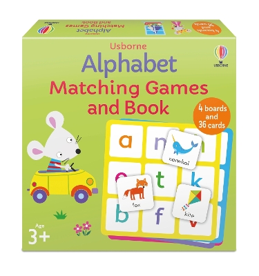 USBORNE : ALPHABET MATCHING GAMES AND BOOK - KATE NOLAN-JAYN