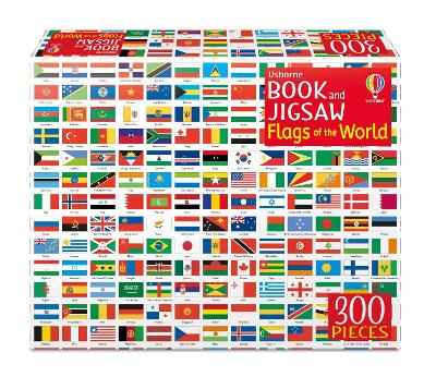 USBORNE BOOK AND JIGSAW FLAGS OF THE WORLD - SUE MEREDITH-IA