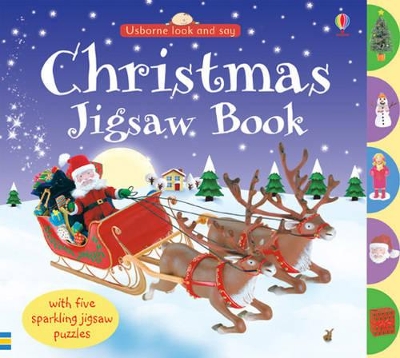 USBORNE : CHRISTMAS JIGSAW BOOK HC - FELICITY BROOKS-JO LITC
