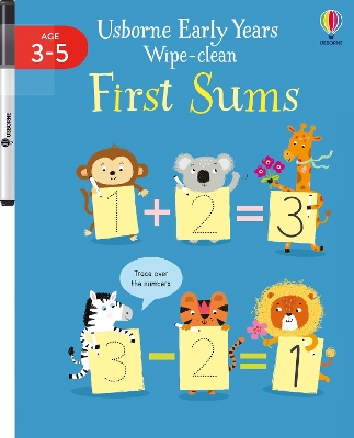 USBORNE EARLY YEARS WIPE-CLEAN : FIRST SUMS PB - JESSICA GRE