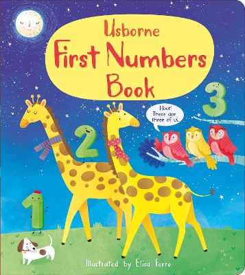 USBORNE : FIRST NUMBERS BOOK HC BBK - MARY CARTWRIGHT-MATTHE