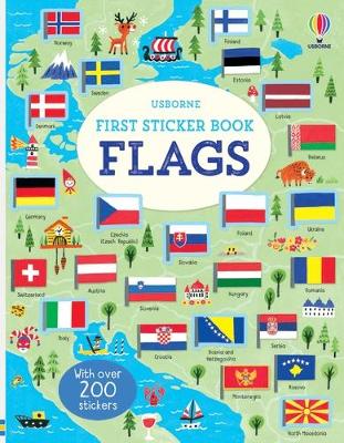 USBORNE FIRST STICKER BOOK : FLAGS PB - HOLLY BATHIE-HUI SKI