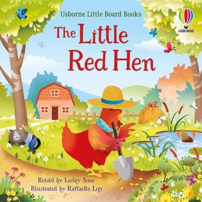 USBORNE LITTLE BOARD BOOK: THE LITTLE RED HEN HC BBK - LESLE