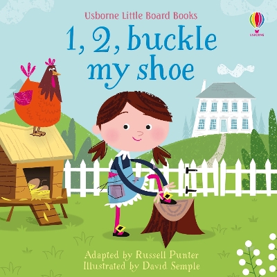 USBORNE LITTLE BOARD BOOKS: 1 2 BUCKLE MY SHOE HC BBK - RUSS