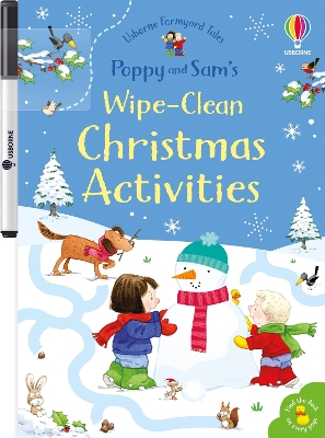 USBORNE : POPPY AND SAMS WIPE-CLEAN CHRISTMAS ACTIVITIES - S